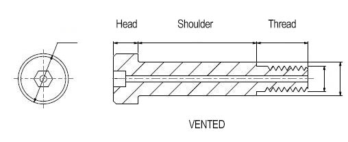 Vented Shoulder Screw